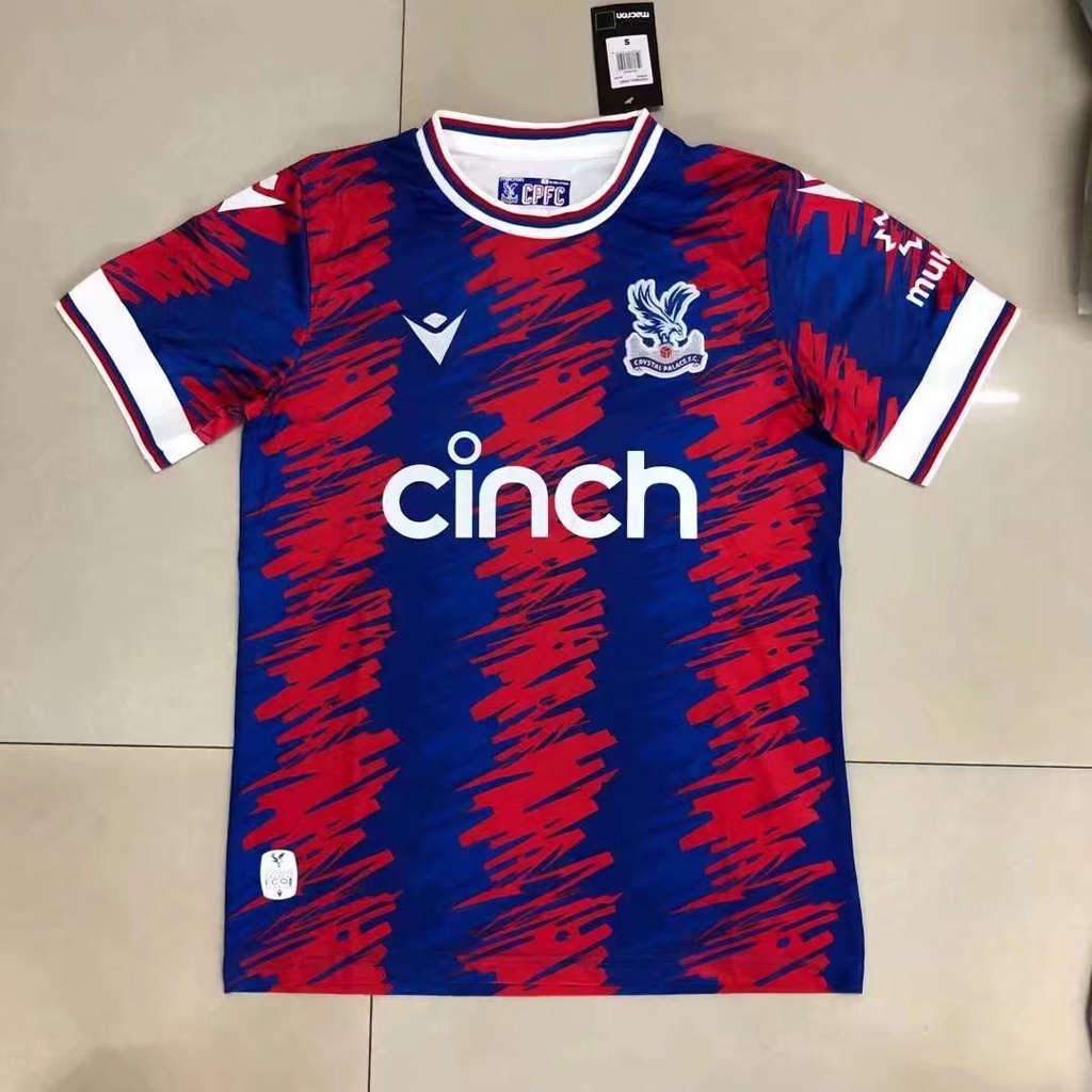 22/23 Hot Nam Crystal Palace Áo Bóng Đá Sân Nhà Áo Đỏ Áo Ngắn Tay Áo Bóng Đá/Áo Bóng Đá Cỡ Áo S-XXL Áo Jersey Áo Crystal Palace