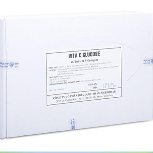 Viên ngậm vitamin C - Vita C Glucose gói 24 viên ngậm -Chính Hãng