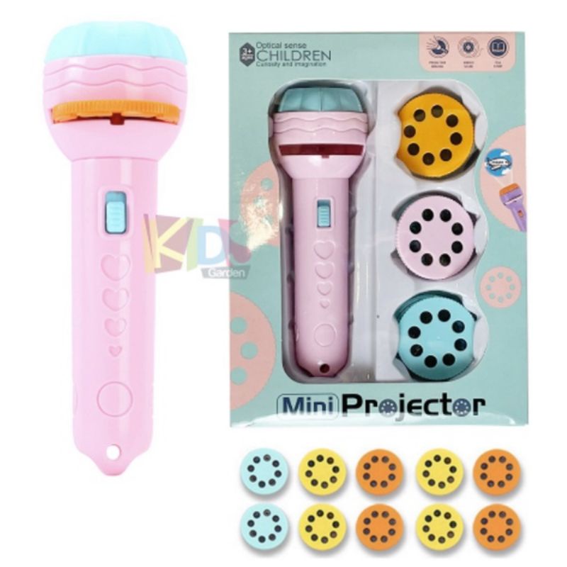 Đèn Pin chiếu hình 80 hình động vật cho bé - Dừa Shopkids