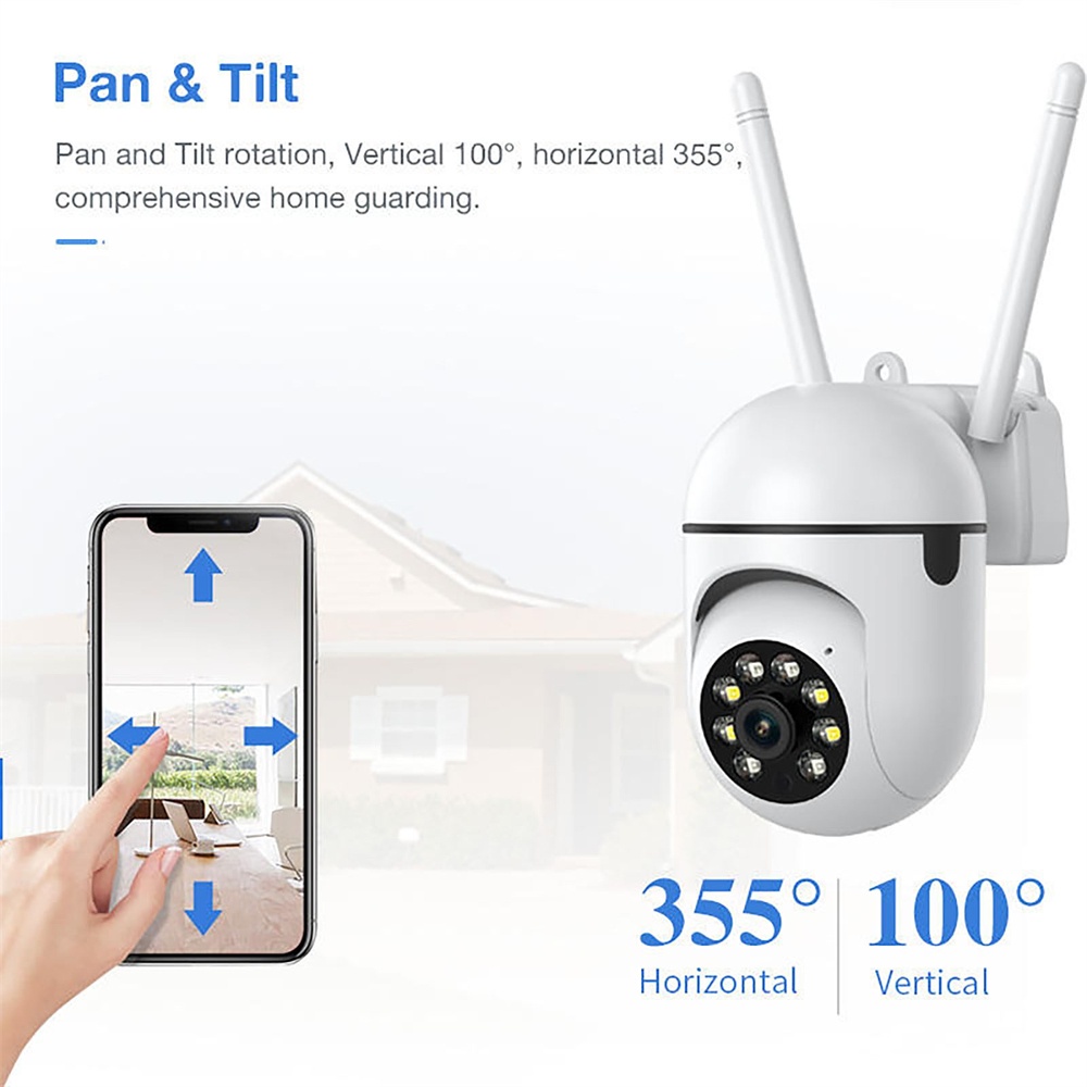Máy Quay An Ninh A7 CCTV HD 1080P IR Góc Rộng 350 Độ Điều Khiển Từ Xa