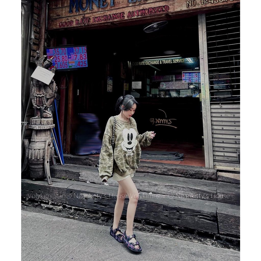 Áo hoodie mic.key lính