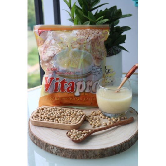 BỘT ĐẬU NÀNH HẠT SEN 350GR VITAPRO ( CÓ ĐƯỜNG) - DATE 04/04/2024
