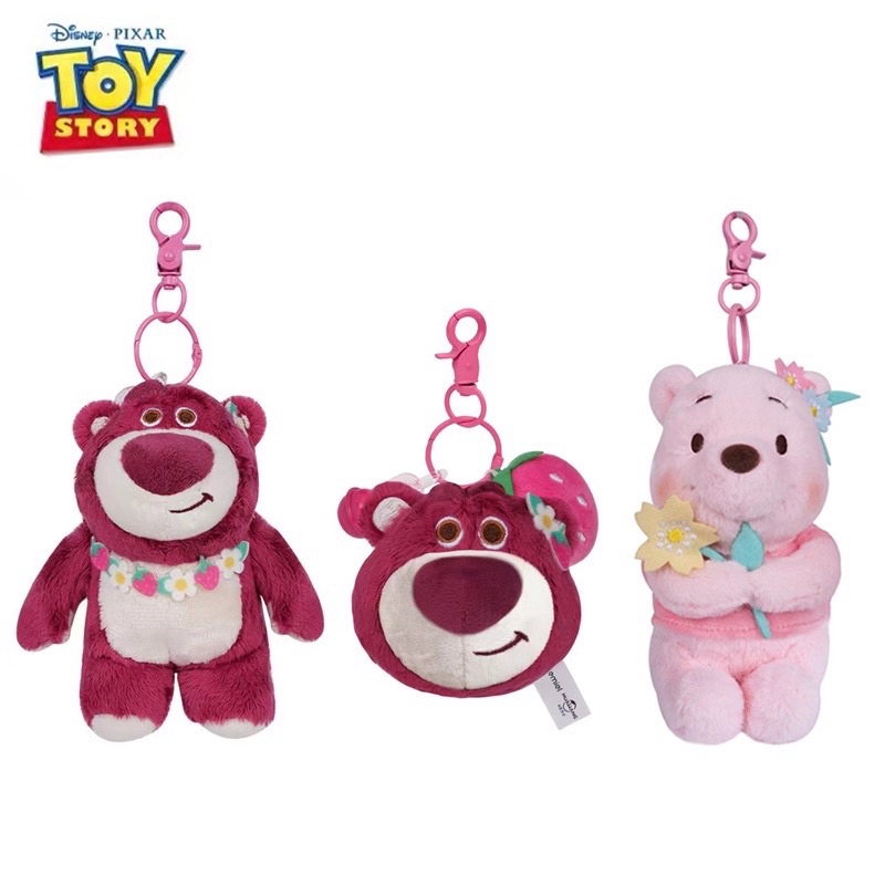 >> CÓ SẴN>> Chính hãng Disney 1c charm gấu dâu Lotso bear hoạt hình dễ thương