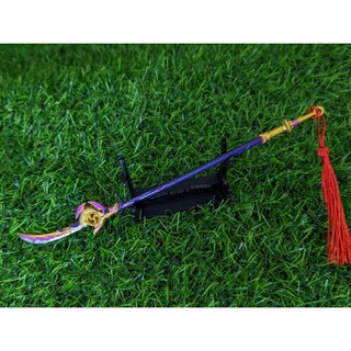 Mô hình móc khoá Game genshin impact đoạn thảo trường Da0 trấn lôi thần raiden shogun