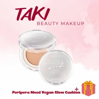 Phấn Nước Peripera Mood Vegan Glow Cushion Spf 50+ Pa++++ 13g (01- 02- 03)