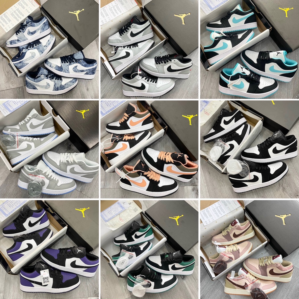 Giày Jordan 1 Low cổ thấp Cao cấp full box (Size inbox nhắn tin cho shop đủ size từ 36-43)