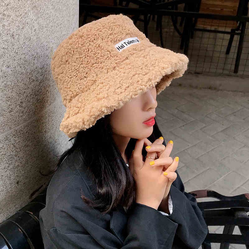 Mũ bucket lông cừu siêu hot, Nón tai bèo vành cụp nhiều màu sắc Ulzzang