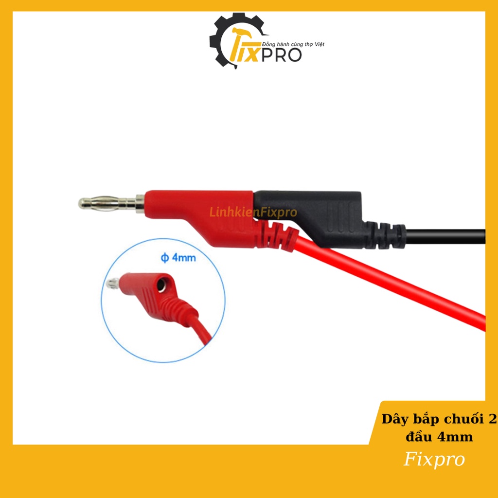 5 sợi dây bắp chuối 2 đầu 4mm bằng đồng nguyên chất dài 1 mét