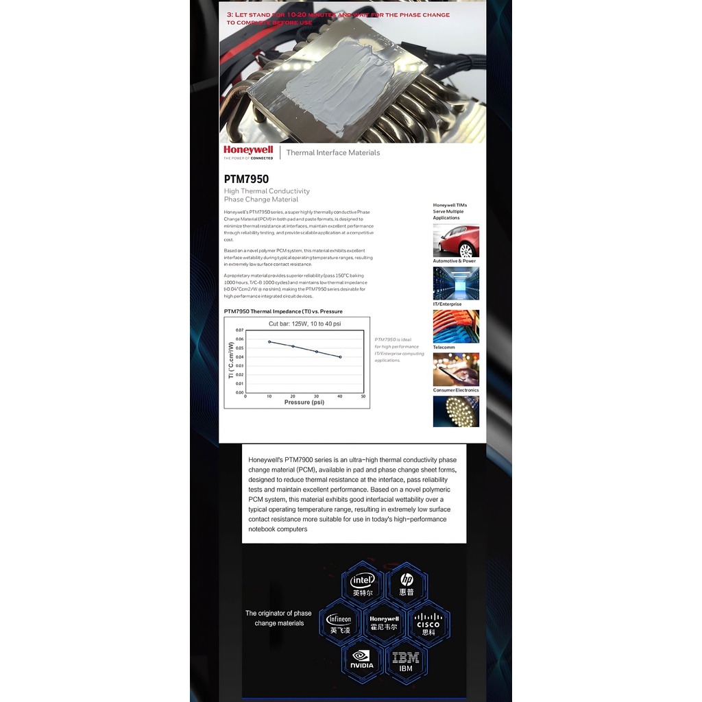 Kem Tản Nhiệt cho Laptop HoneyWell PTM7950SP 2.5grams