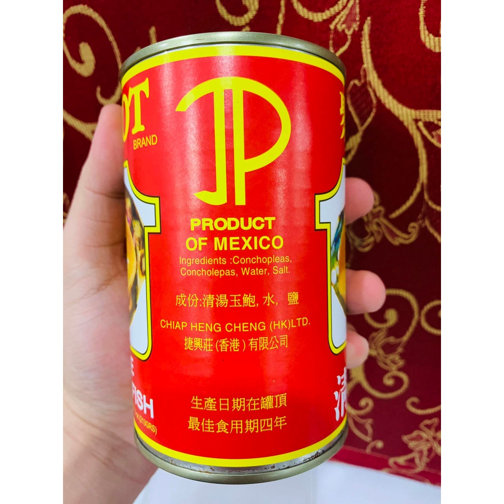 Ốc bào ngư lon 3 con Jackpot nước trong