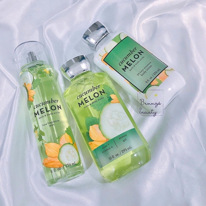 Body mist Xịt thơm Toàn thân Cucumber Melon 236ml hương dưa lưới thanh mát