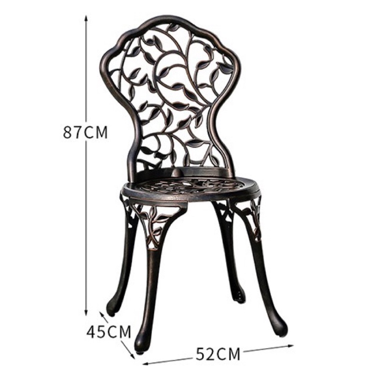 Bàn ghế nhôm đúc nhập khẩu TG02