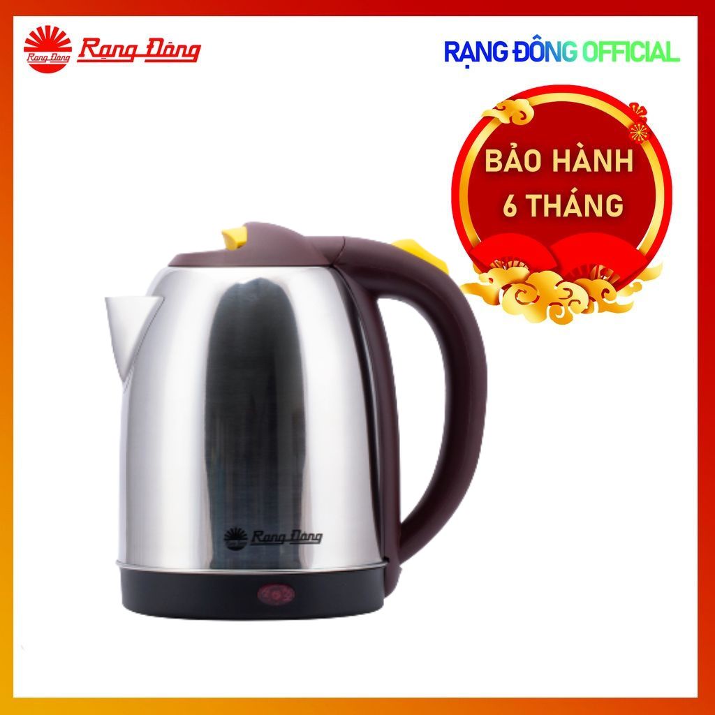 Ấm điện siêu tốc, ấm đun nước 1,8 lít RẠNG ĐÔNG Model: RD-AST18ST1