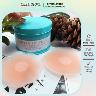 Dán ngực hộp 5 đôi dán nhũ hoa silicon siêu mềm dùng được nhiều lần lylie