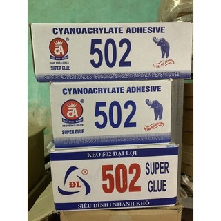 Thùng keo dán đa năng super glue 502 đức anh và đại lợi bond