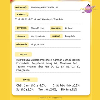 Súp thưởng cho mèo WANPY HAPPY 100