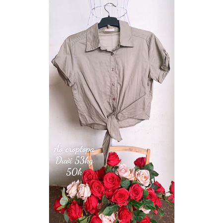 Áo vin thun dáng croptop