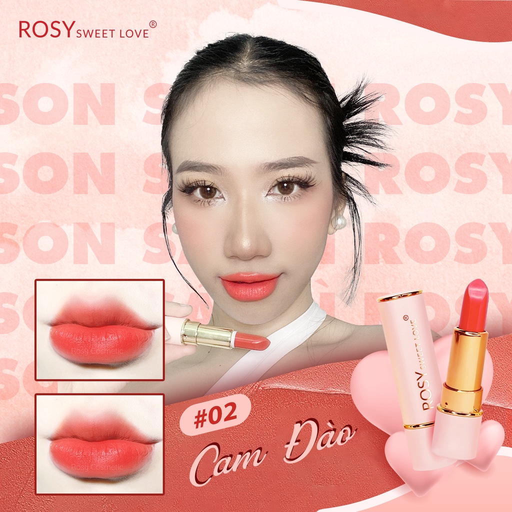 Son thỏi lì mịn môi ROSY SWEET LOVE 3.5g