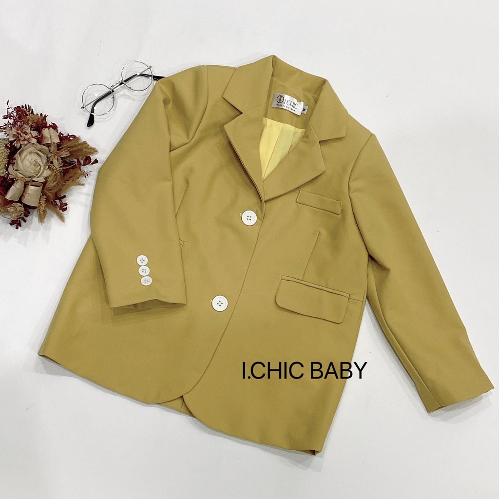 ICHIC BABY- Áo Vest cho bé gái BVE001 màu sắc nhẹ nhàng, form tôn dáng.