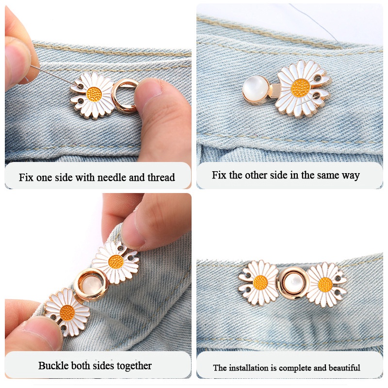 Phụ Kiện Nút Thắt Lưng Bằng Kim Loại Phong Cách Retro Dễ Thương Sáng Tạo DIY