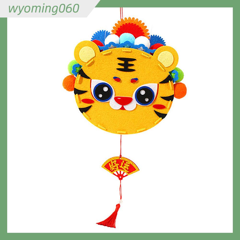 Wyoming060 Tự Làm Lễ Hội Mùa Xuân Trung Quốc Đèn Lồng Hoạt Hình Cung Hoàng Đạo Năm Mới Của Trang Trí Cầm Tay Bộ DIY Cho Trẻ Em