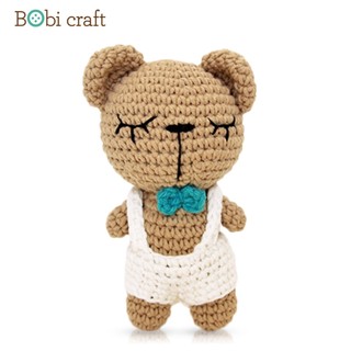 Thú bông len Bobicraft - Gấu đực DIY - Đồ chơi an toàn Quà tặng bé