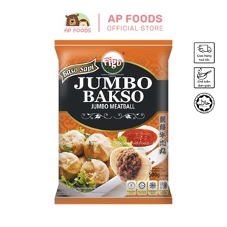 Cá viên nhân thịt bò FIGO Malaysia 500g - Jumbo Bakso - Viên Thả Lẩu Malaysia