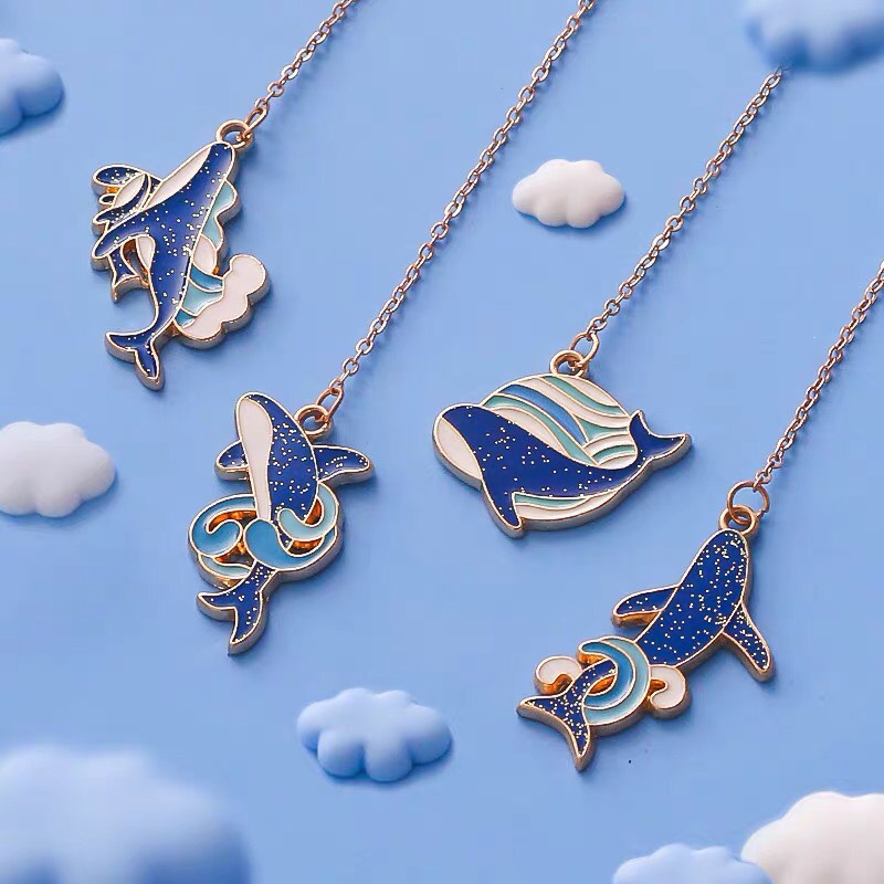BOOKMARK KIM LOẠI HÌNH CÁ VOI XANH DỄ THƯƠNG