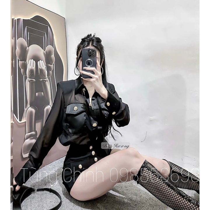 Sét áo sơ mi mix quần sooc cá tính