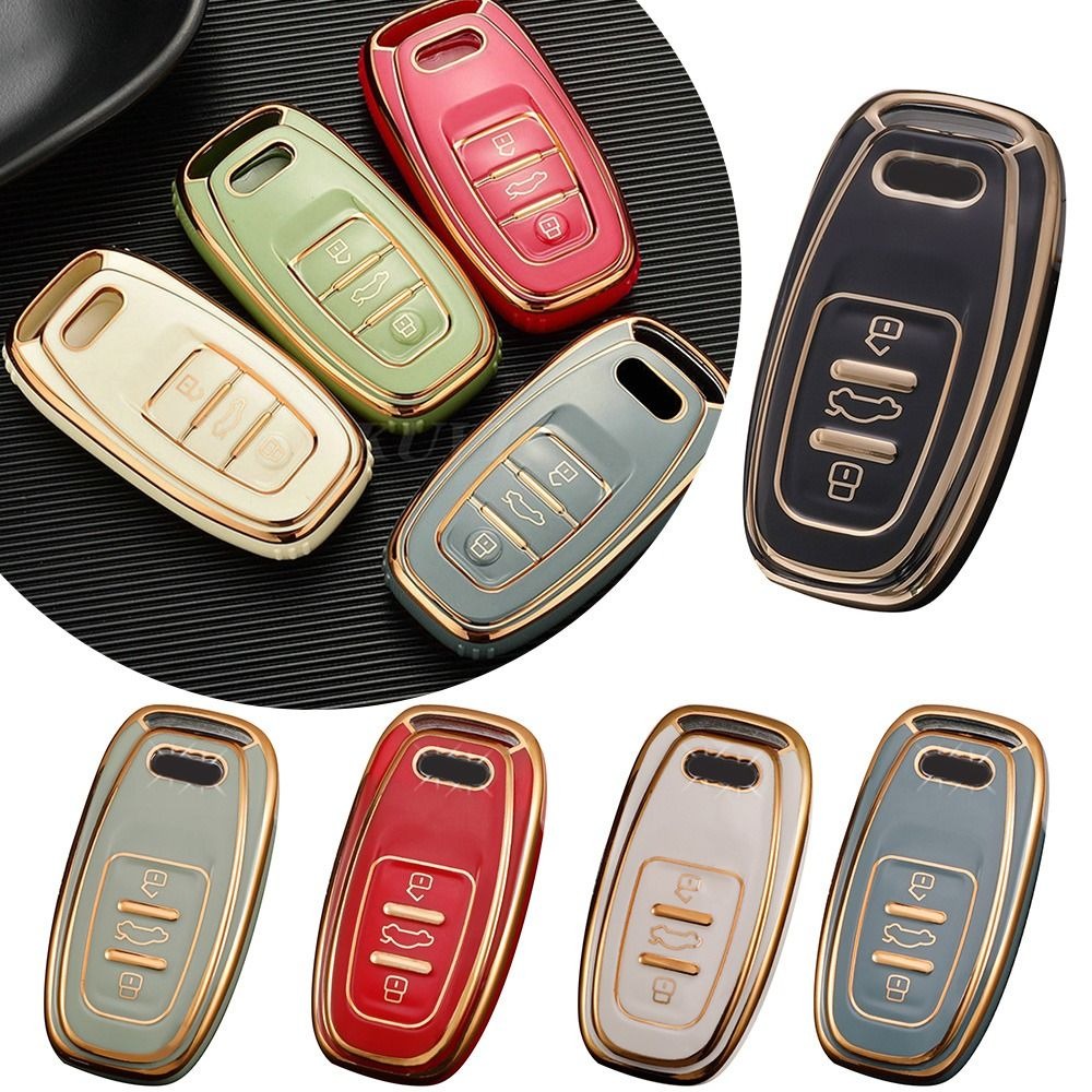 Bao Da, Vỏ Bảo Vệ, Ốp Chìa Khóa, Bọc Chìa Khóa Cao Cấp Dùng Cho Xe Ô Tô Audi A3, A4, A5, A6, A7, A8, A4L, A6L, Q5, Q7
