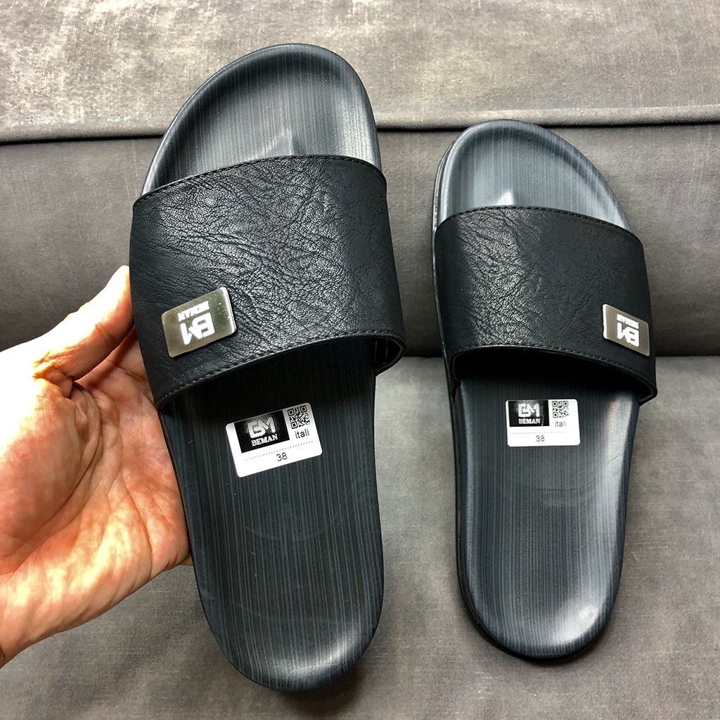 Dép nam quai ngang DBM1,dép da nam hàng thiết kế cao cấp,quai dép da xịn độ bền cao,đế êm và ôm chân