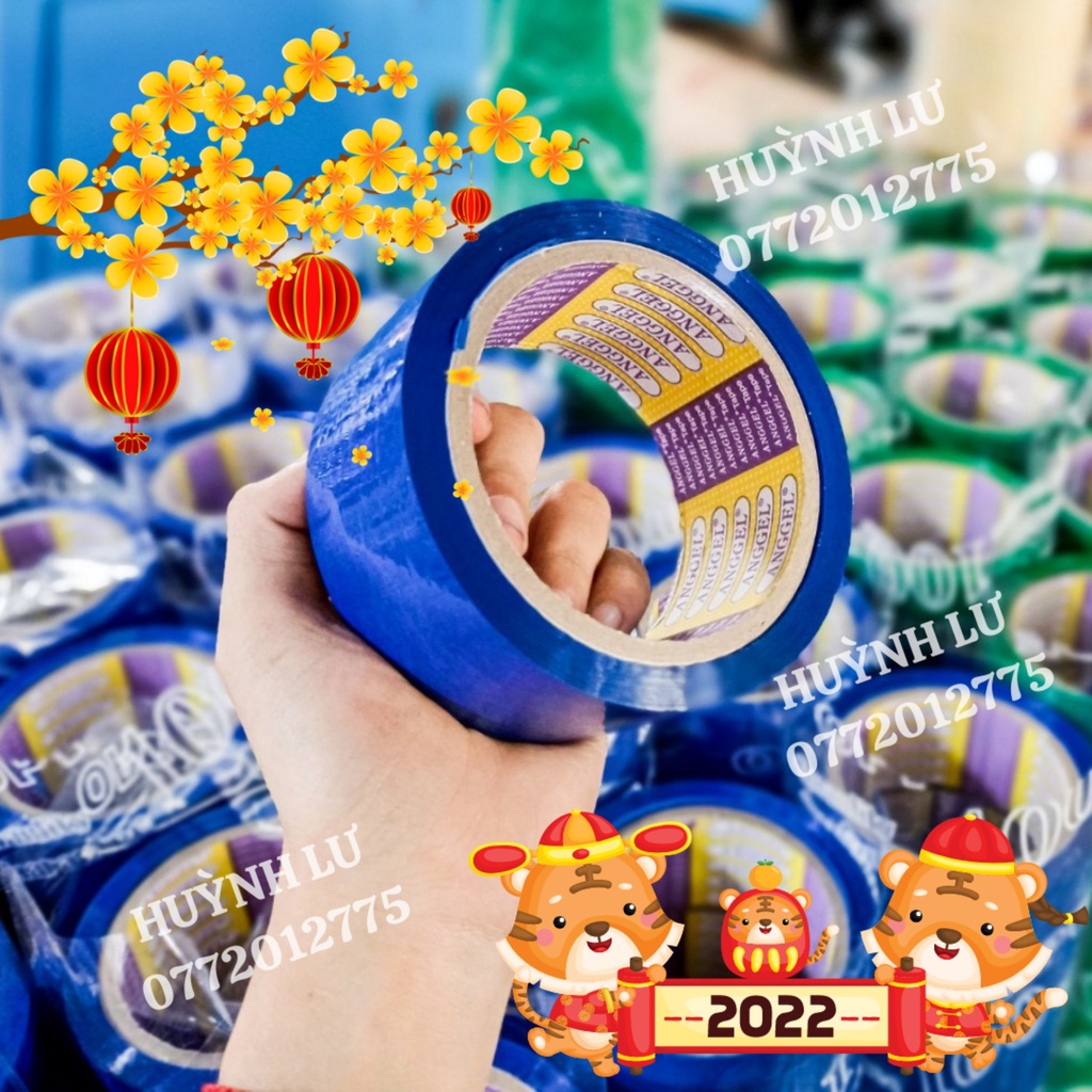 LẺ CUỘN BĂNG KEO MÀU 48MM - băng keo dán thùng , đóng hàng