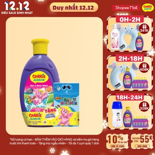 Sữa Tắm Gội cho bé Carrie Junior hương Cherry 280g - Tặng Bút Màu