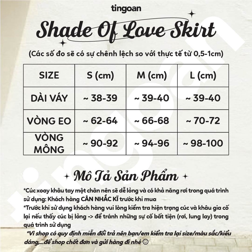 TINGOAN®  - Chân váy tweed lấp lánh cạp cao form A đen tingoan SHADES OF LOVE SKIRT/BL (có quần trong)