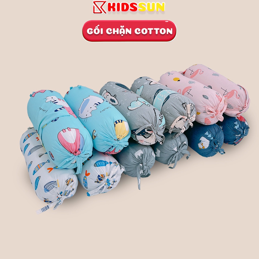 Bộ Gối Lõm Gối Chặn KIDSSUN Cho Trẻ Sơ Sinh Chống Méo Đầu Định Vị Thân Thể Full Màu Sắc