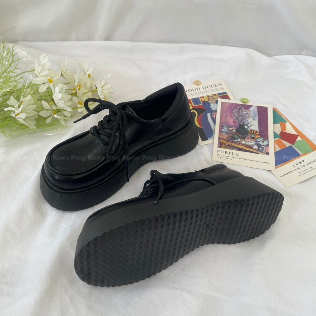 Giày Oxford Pong Shoes phong cách basic, dễ thương _FULL BOX - Mã 1502