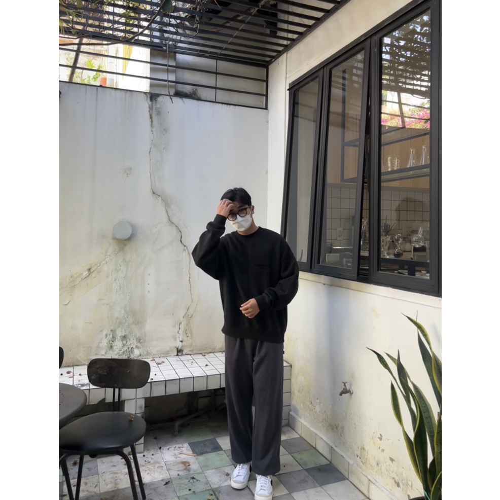 [HÀNG CHÍNH HÃNG] Quần Sweatpant hiệu GIJAY_Dark Grey | BigBuy360 - bigbuy360.vn