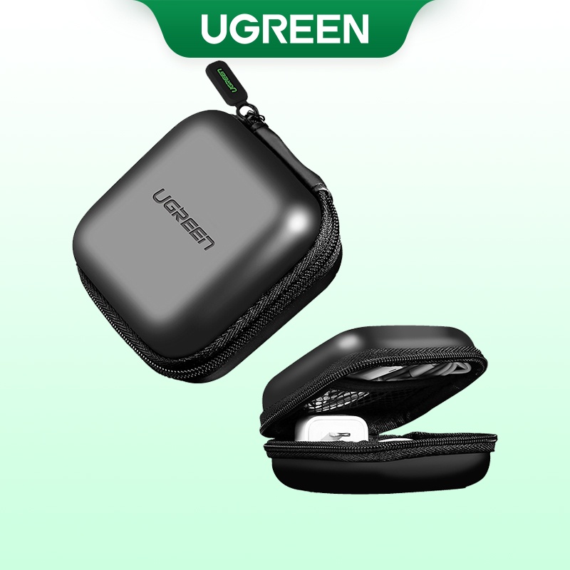 Hộp đựng tai nghe UGREEN chống nước có khóa kéo kích thước 8x8x4cm