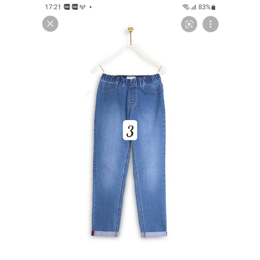 Quần Dài Bé Gái  Skinny Jeans M.D.K - chất liệu eco denim mềm mại, co giãn tốt.