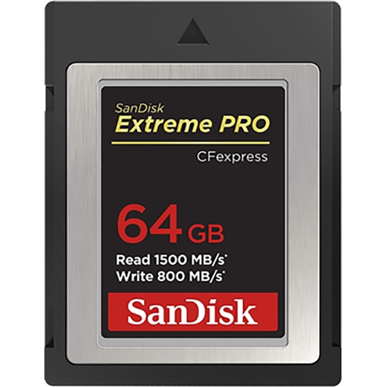 Thẻ nhớ CFexpress Type B card Sandisk Extreme Pro 64GB 1500/800MB/s