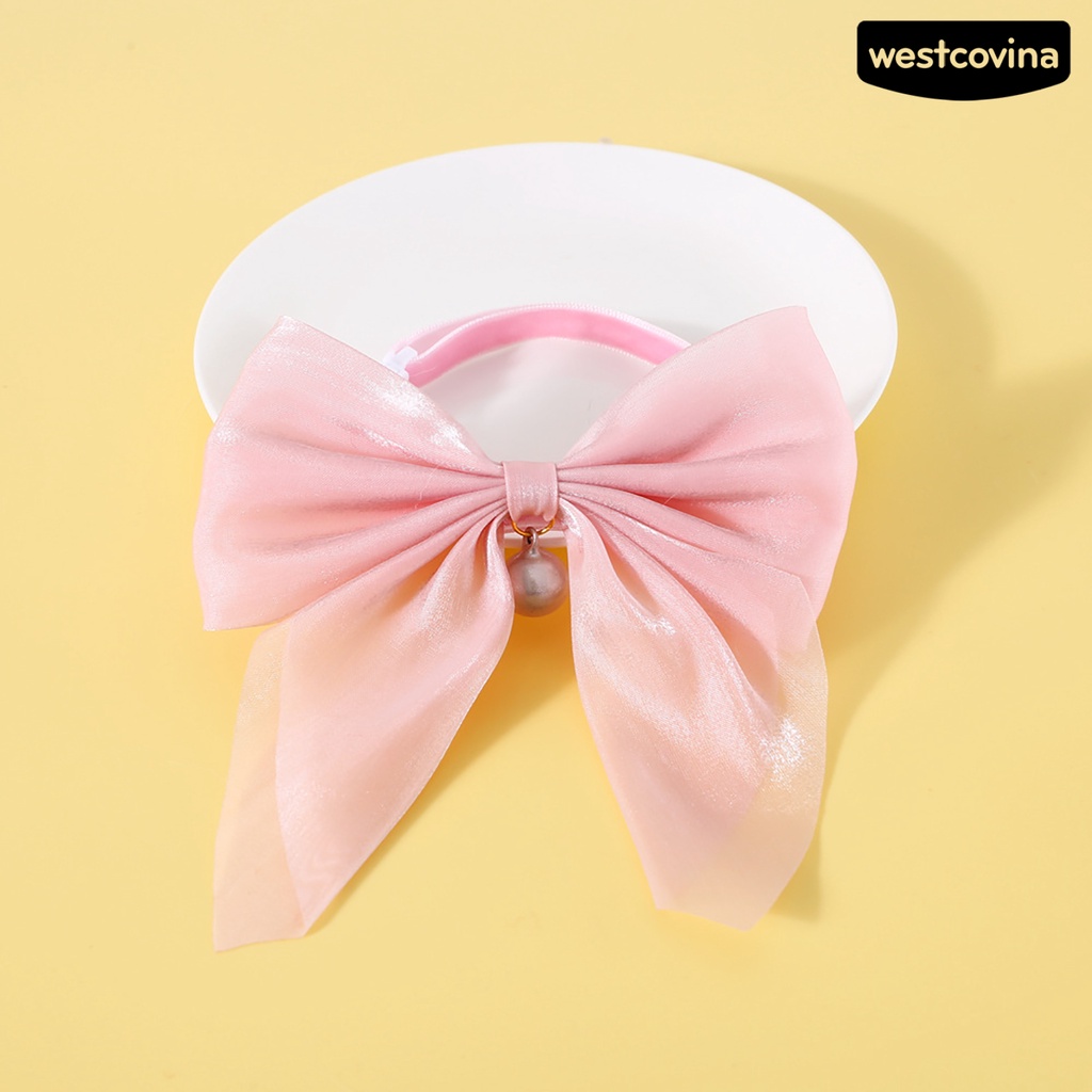 [COD]♘Vòng Cổ Nơ Lớn Bằng Acrylic Thoải Mái Cho Thú Cưng