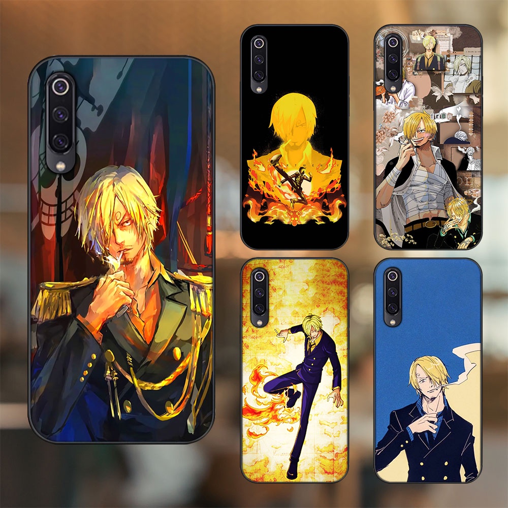Ốp lưng Xiaomi Mi 9, Mi 9 SE viền đen in hình Sanji One Piece Đảo Hải Tặc