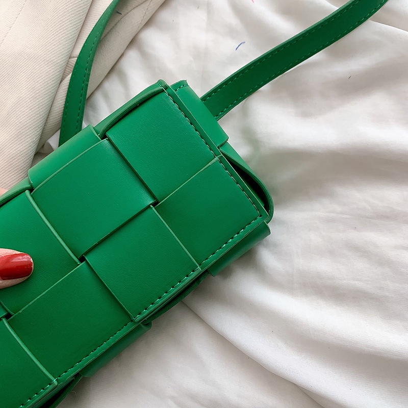 Túi Đeo Chéo Ngực Da PU Hình Vuông Cỡ Nhỏ Thiết Kế Đơn Giản Thời Trang Cho Nữ