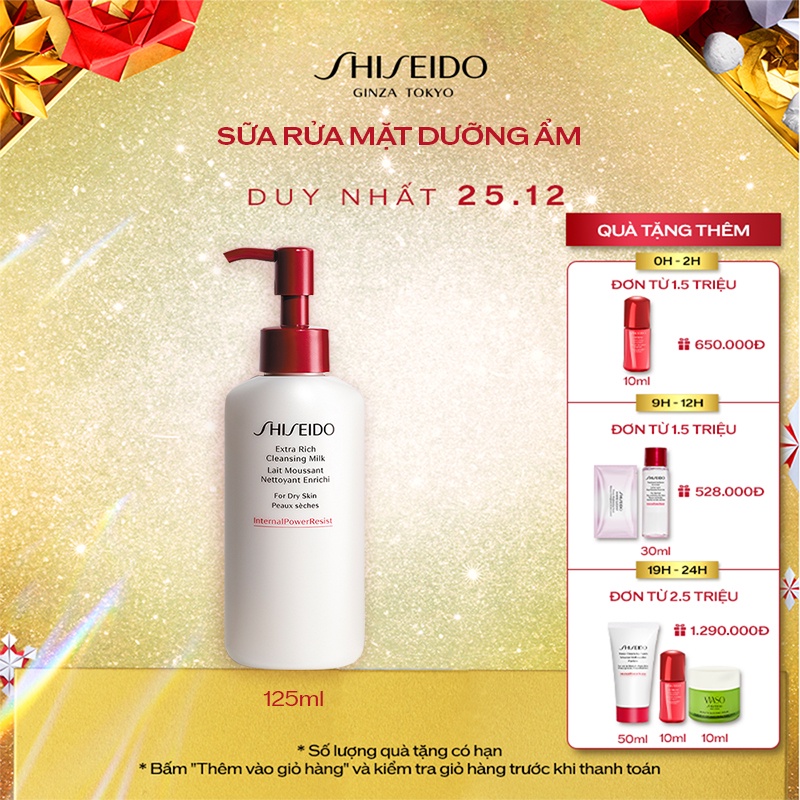 Sữa rửa mặt dưỡng ẩm SHISEIDO Extra Rich Cleansing Milk 125ml