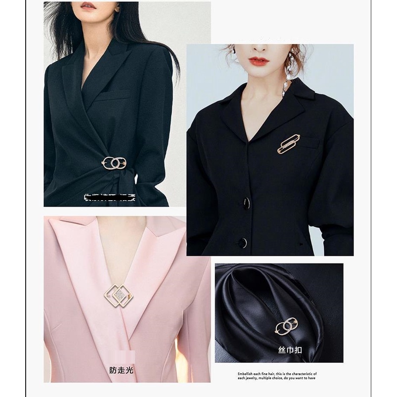 Set 8 cái ghim cài quần áo mẫu đẹp trắng