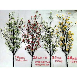 Cành cherry cắm bình mộc Lan, trang trí nhà cửa- phụ kiện trang trí