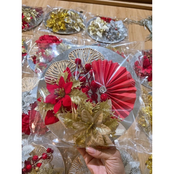 Set phụ kiện trang trí tháp nước/ bánh/ deco ngày tết