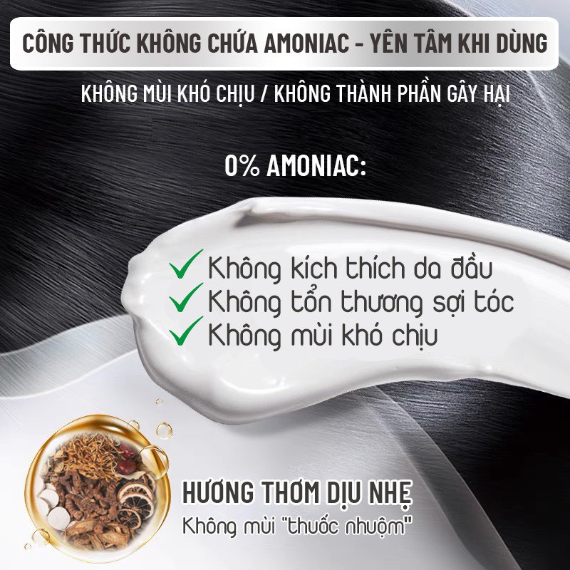 Combo 2 Chai Dầu Gội Phủ Bạc Dưỡng Tóc Weilaiya 100ml (3 màu lựa chọn)