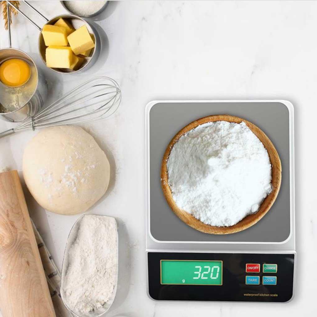 Cân Điện Tử 6kg 0 5g / 3kg 0 1g Độ Chính Xác Cao Chống Thấm Nước Có Thể Sạc Lại