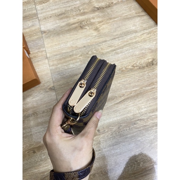 Ví 2 Dây Kéo Dài Cầm Tay có móc quai tay Full Box  Rosabeli